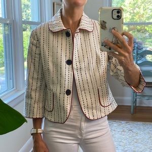 Talbots collared three quarter length sleeve jacket